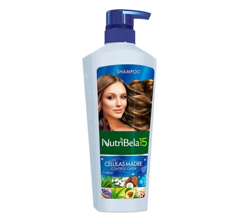 Shampoo Nutribela15 con células madre control caída 