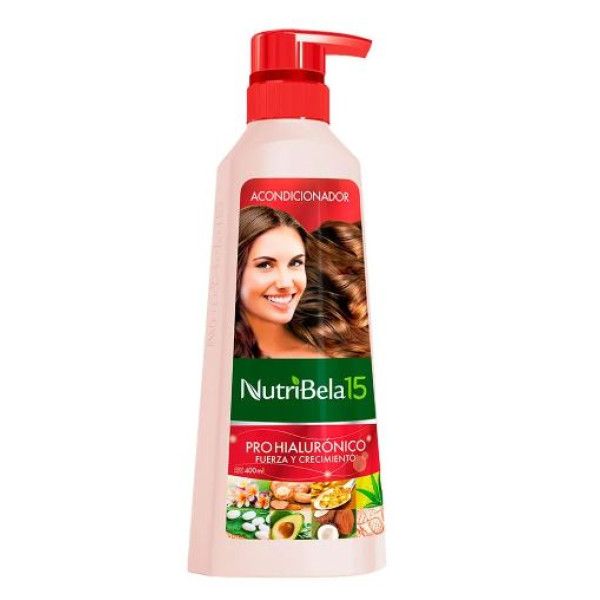 Acondicionador Nutribela15 Pro hialurónico fuerza y crecimiento 