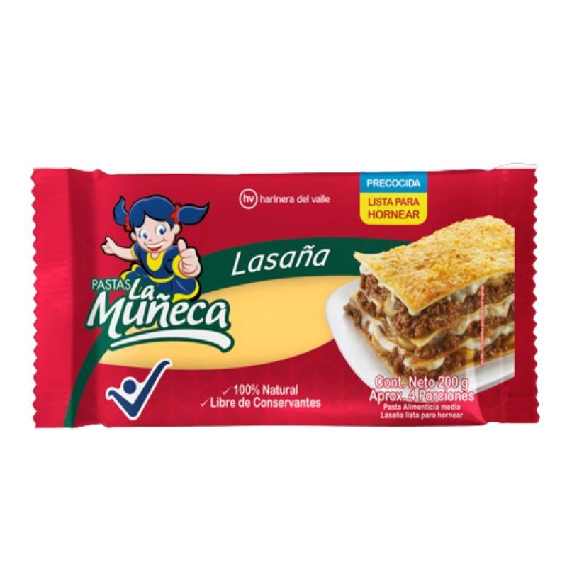 Sobre lasaña la muñeca 200g