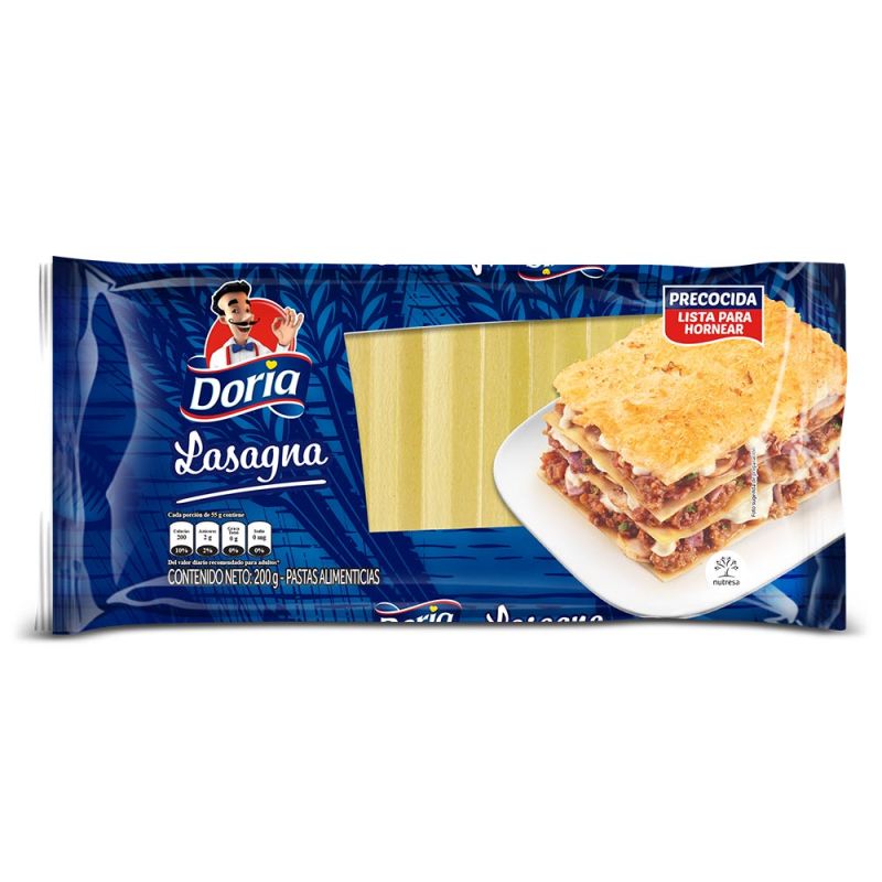 Lasaña doria sobre 200g