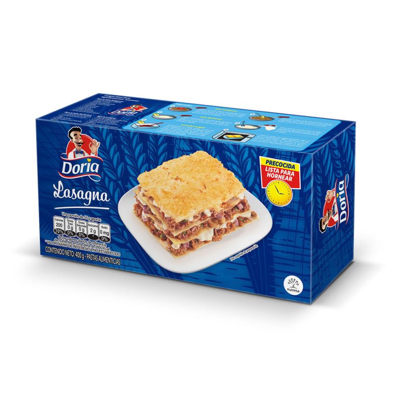 Lasaña caja  doria 400g
