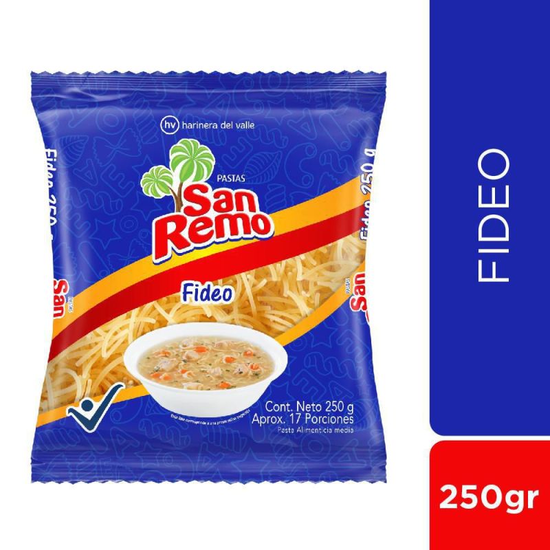 Fideos san remo 250g