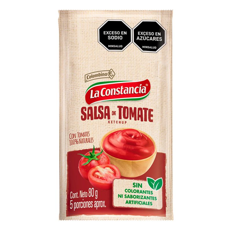 Sobre de salsa de tomate la constancia 80g