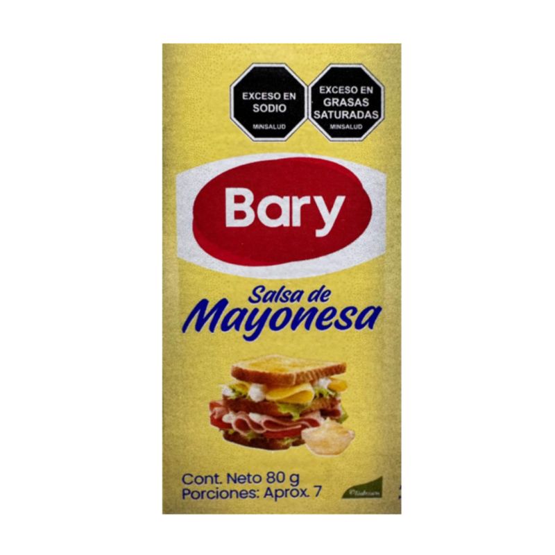 Sobré de salsa mayonesa bary 80g