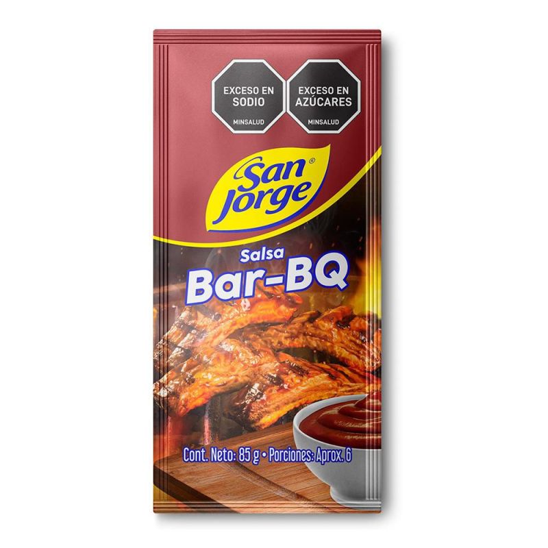Sobre de Salsa BBQ san jorge 80g