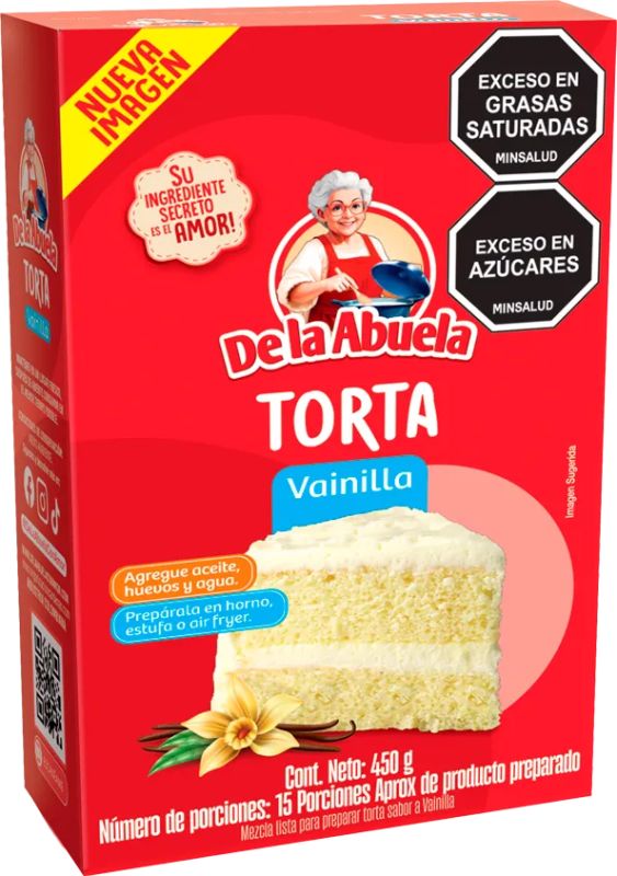 Mezcla para torta de la abuela 450g vainilla 