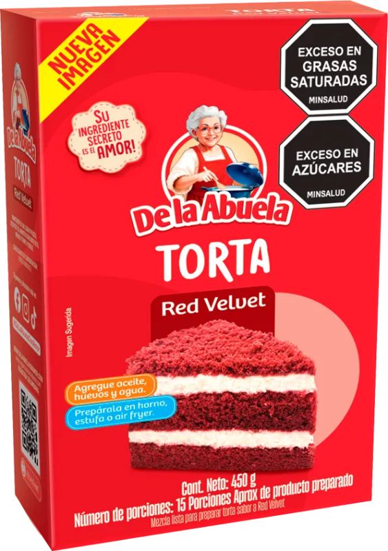 Mezcla de torta de la abuela 450g rey velvet