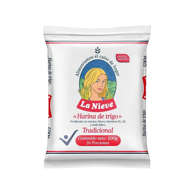 Harina de trigo la nieve 500g
