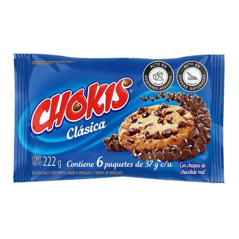 Paquete de Galletas chokis x6 