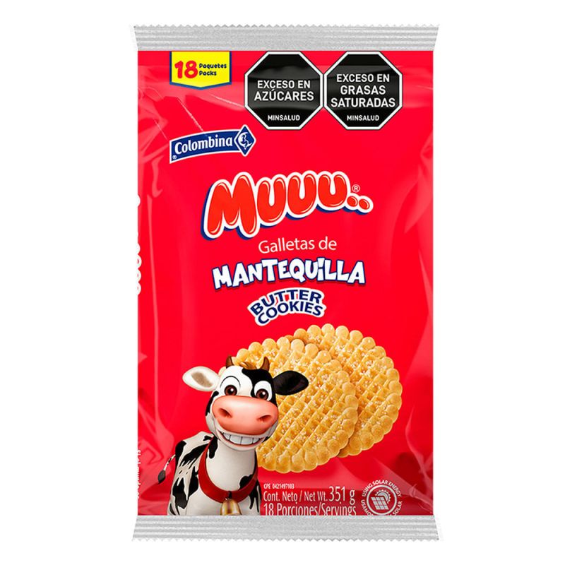 Galletas muuuu de mantequilla x18 
