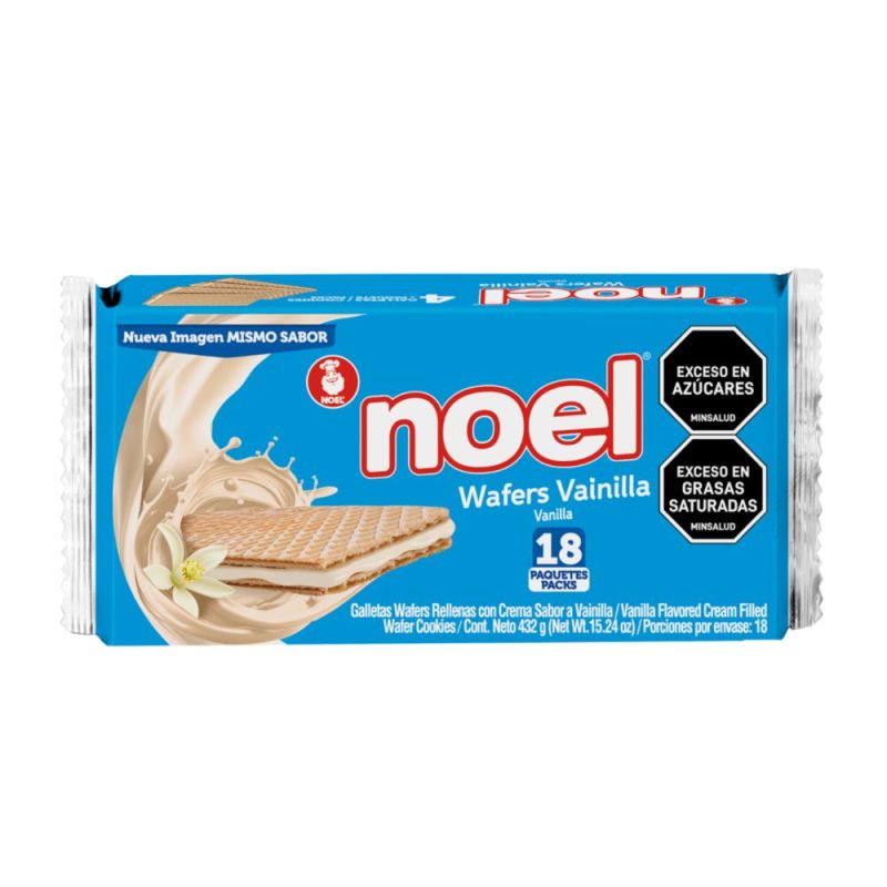 Galletas Wafers Noel vainilla x18