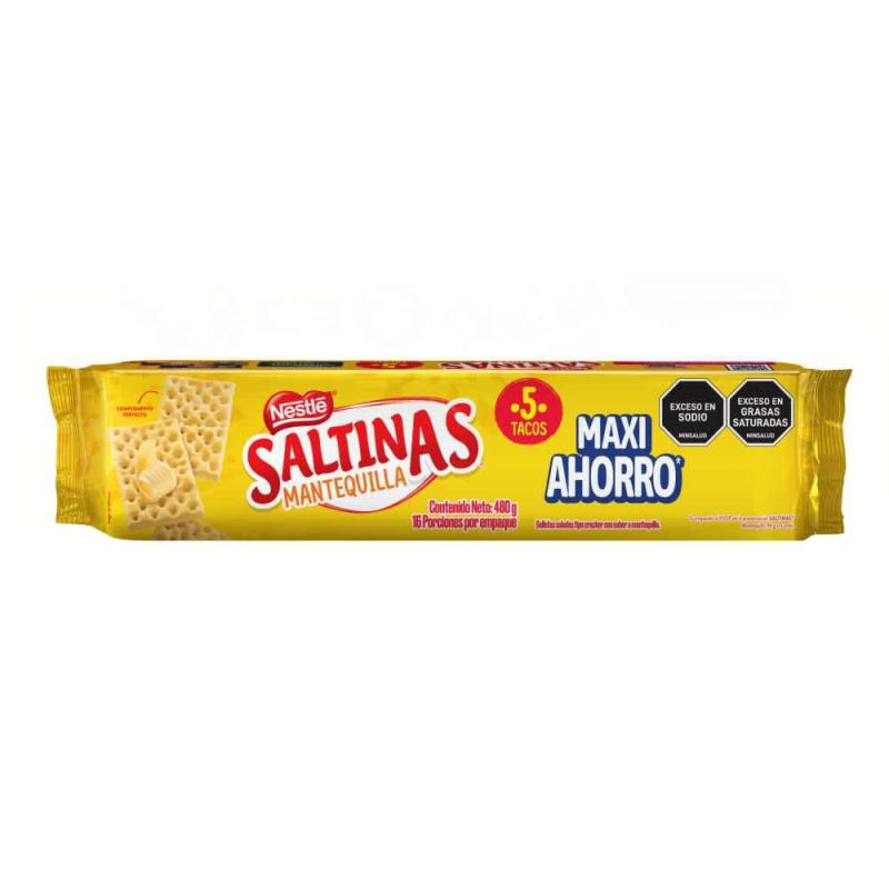 Galletas saltinas mantequilla x 5 tacos 