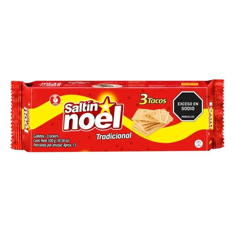 Galletas saltin Noel tradicional x3 tacos 