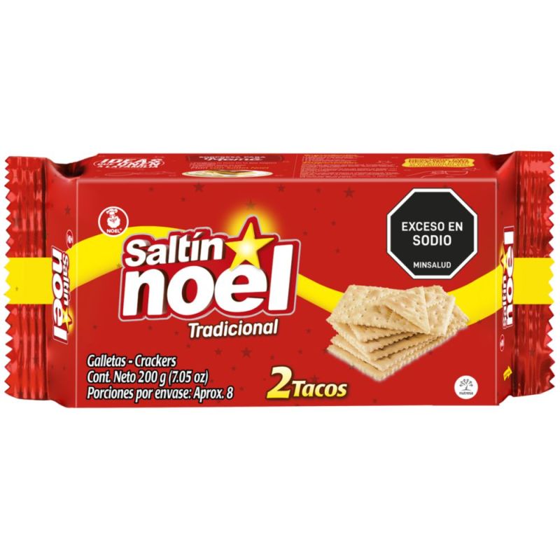 Galletas saltin Noel tradicional x2 tacos 