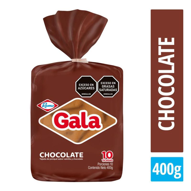 Ponqué bloque de gala ramo 400g