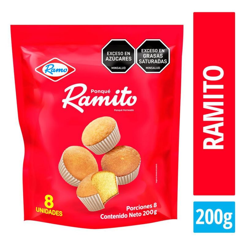 Ponqué ramito x8 de ramo
