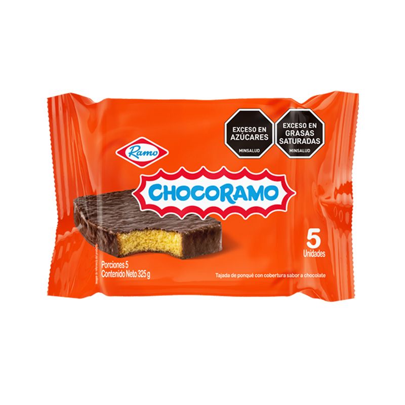  Ponque chocoramo  paquete x5  