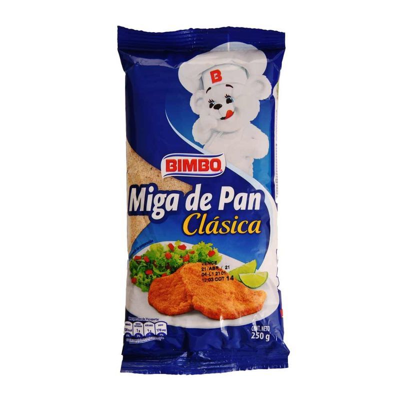 Miga de pan clásica de bimbo 250g