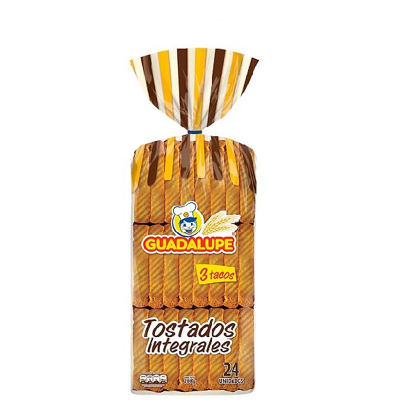 Tostadas integrales x24 de Guadalupe 