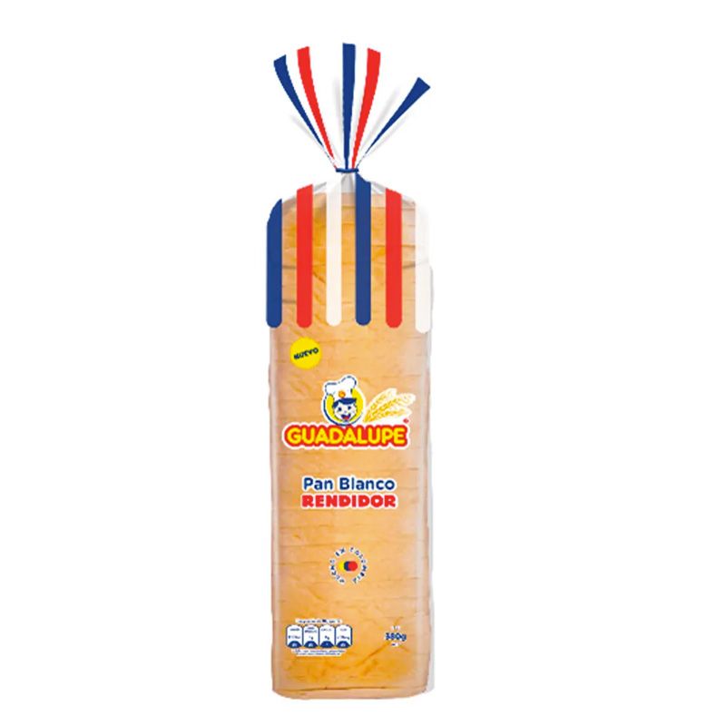 Pan blanco tajado Guadalupe grande 450g