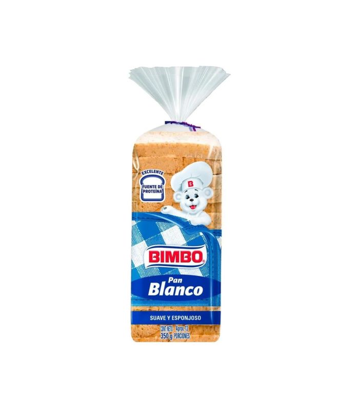 Pan tajado blanco pequeño 350g Bimbo 