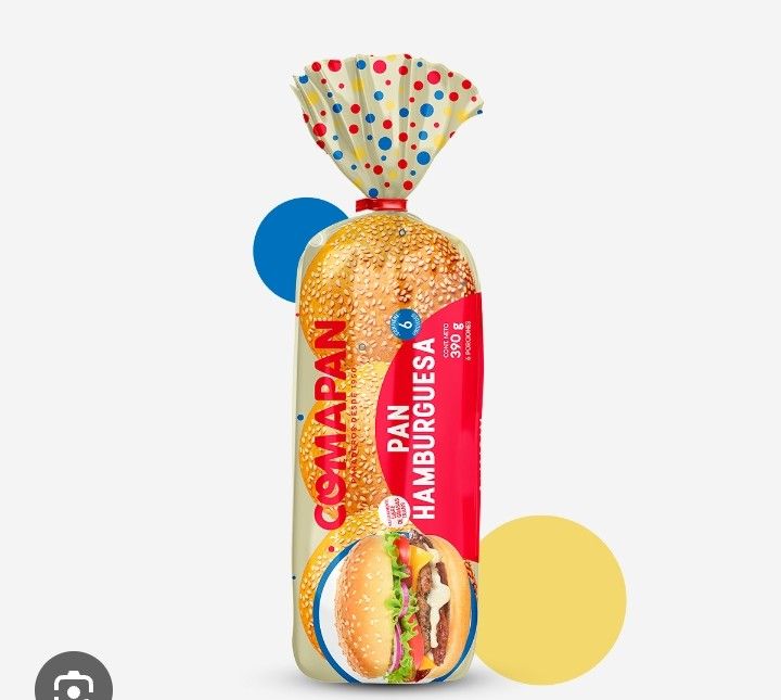 Pan de hamburguesa coma pan 390g x6