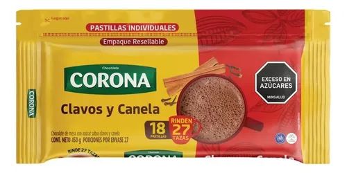 Chocolate corona clavos y canelas 450g 
