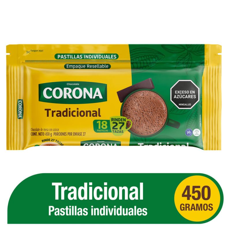 Chocolate corona tradicional 450g
