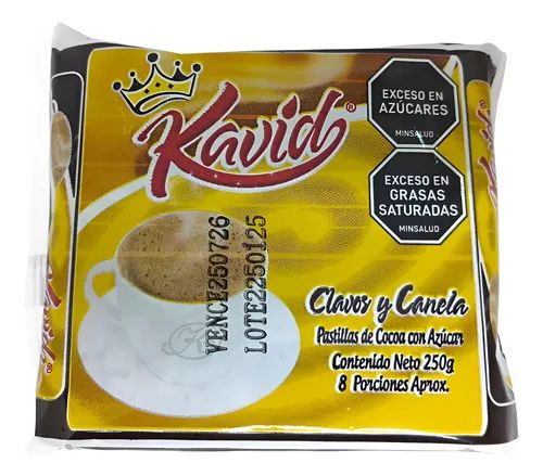 Chocolate kavid clavos y canela 250g