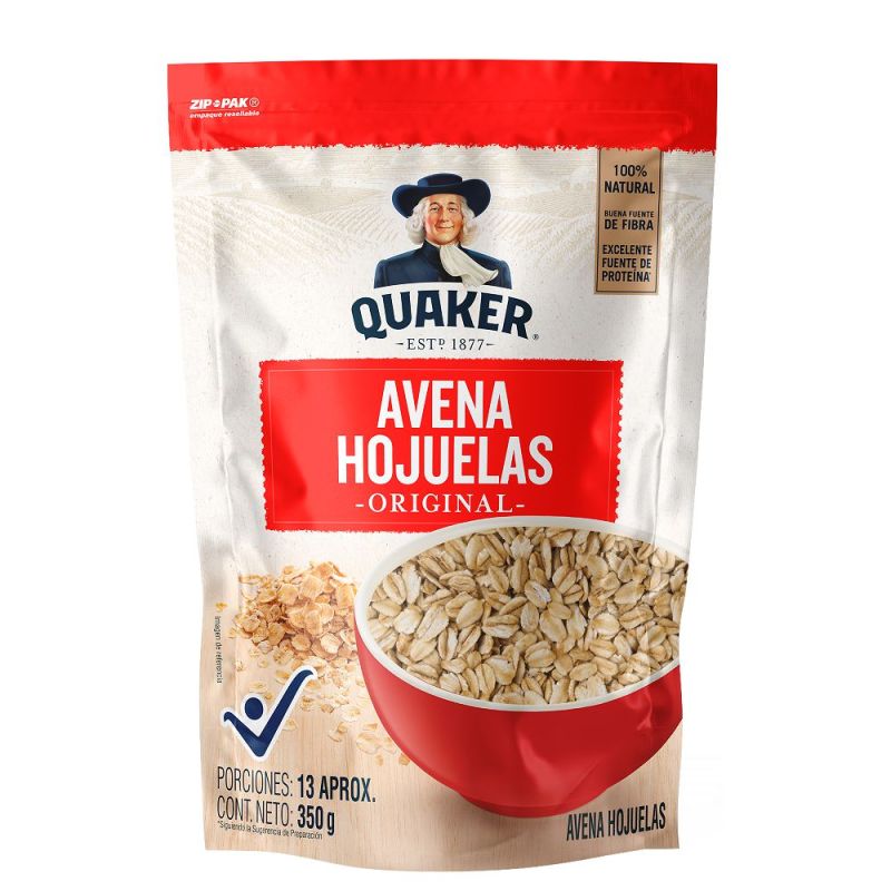 Avena Quaker en hojuelas 350g
