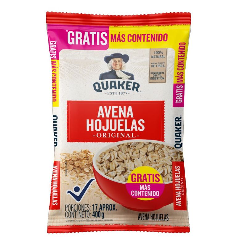 Avena Quaker hojuelas 400g
