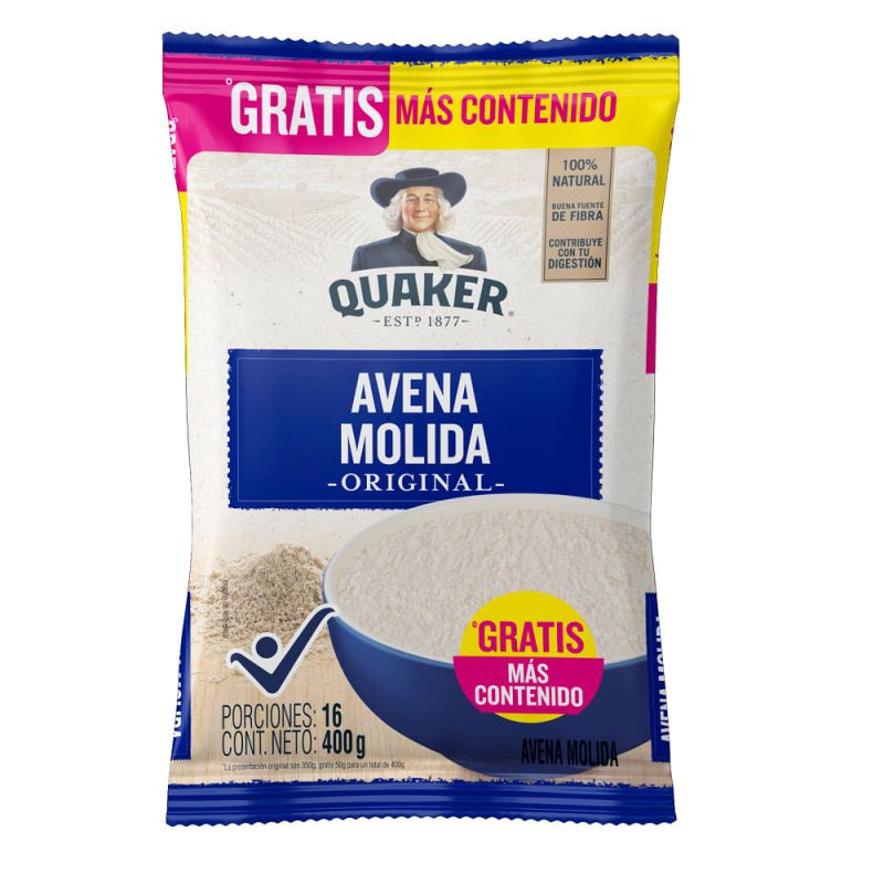 Avena Quaker molida 400g