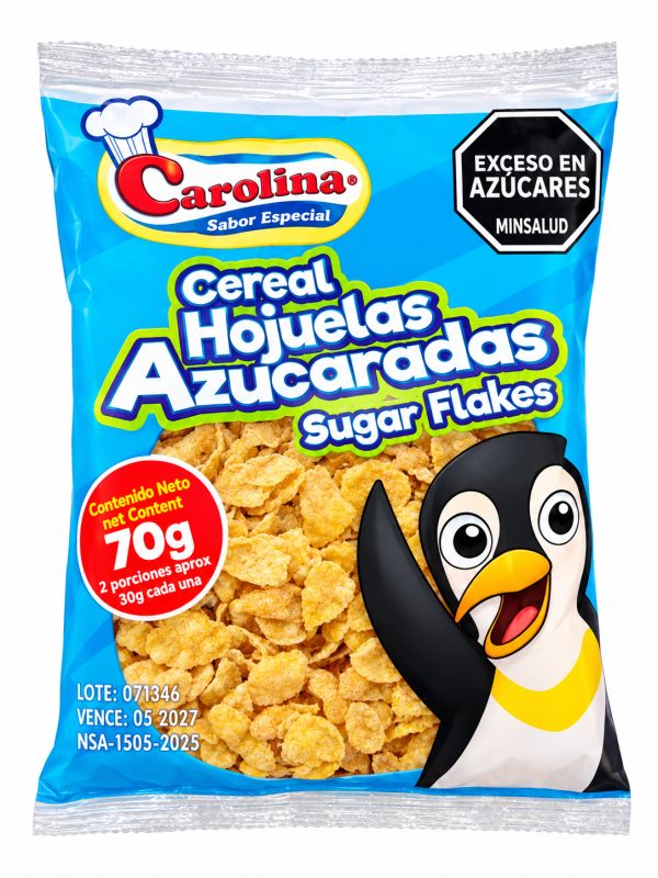 Cereal carolina hojuelas azucaradas 70g