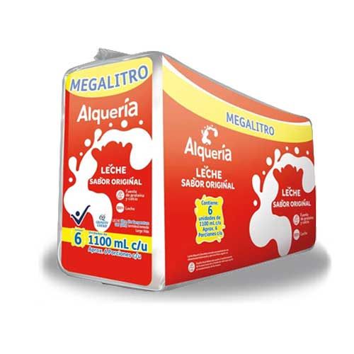 Leche alquería megalítro original neto 1100 x6